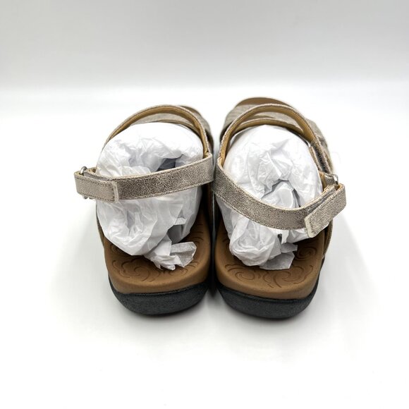 Rockport Womens Size 6 Metallic Faux Vegan Leather‎ Comfort Sandals Shoes - Picture 6 of 12